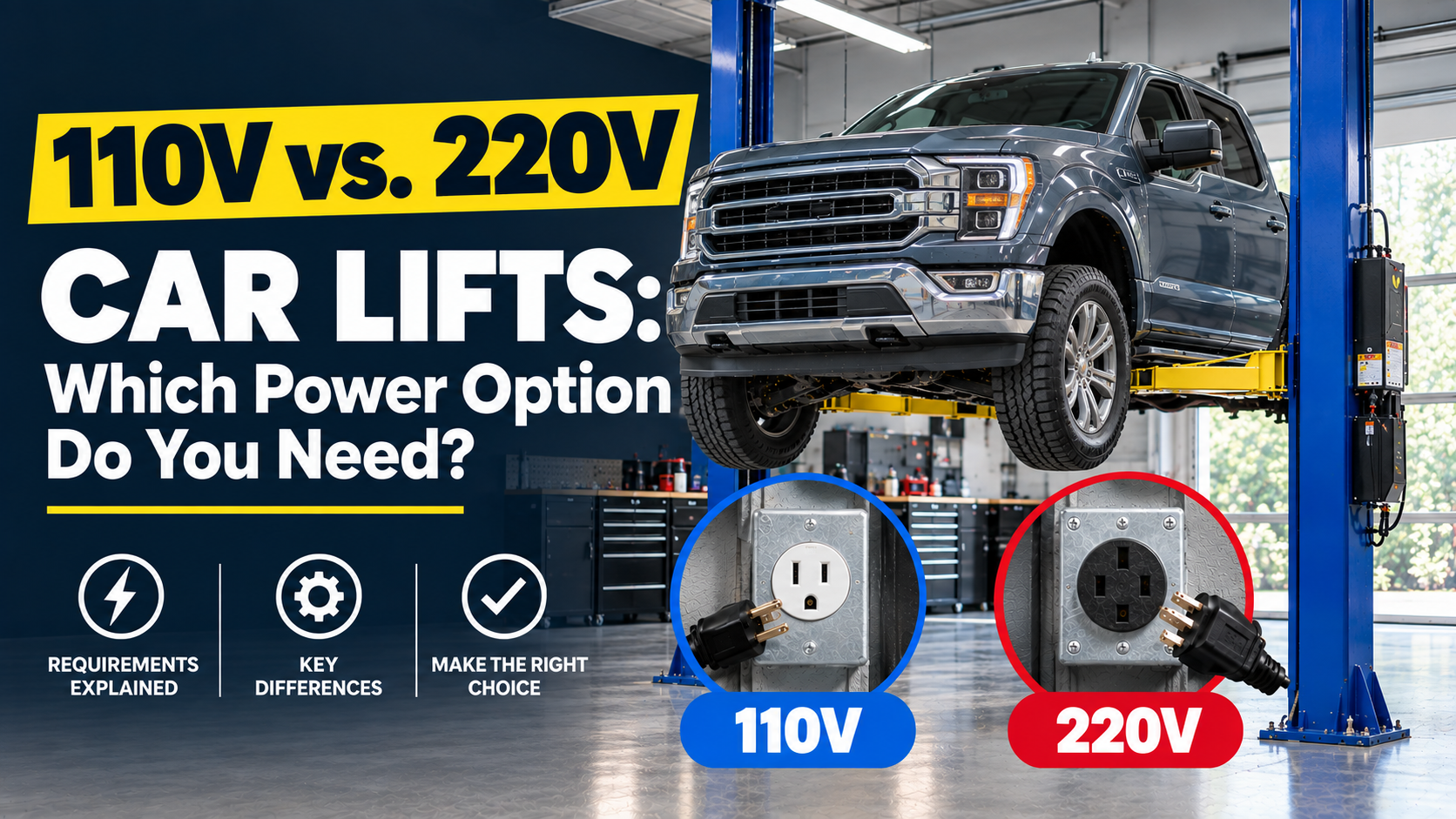 110V vs. 220V Car Lifts: Which Power Option Do You Need?