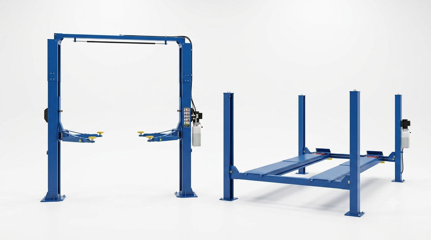 2-Post vs. 4-Post Car Lifts: Which One Belongs in Your Home Garage?