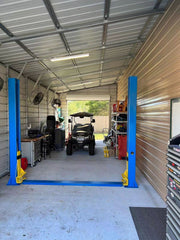 Katool KT-H105 10,000 lb Two Post Vehicle Lift | Base Plate Car Lift