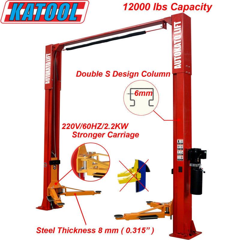 Katool KT-M120 12,000 lbs Two Post Lift