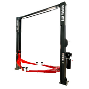 Katool KT-AS110D 11,000 lb Two-Post Asymmetrical Vehicle Lift with Single-Point Lock Release