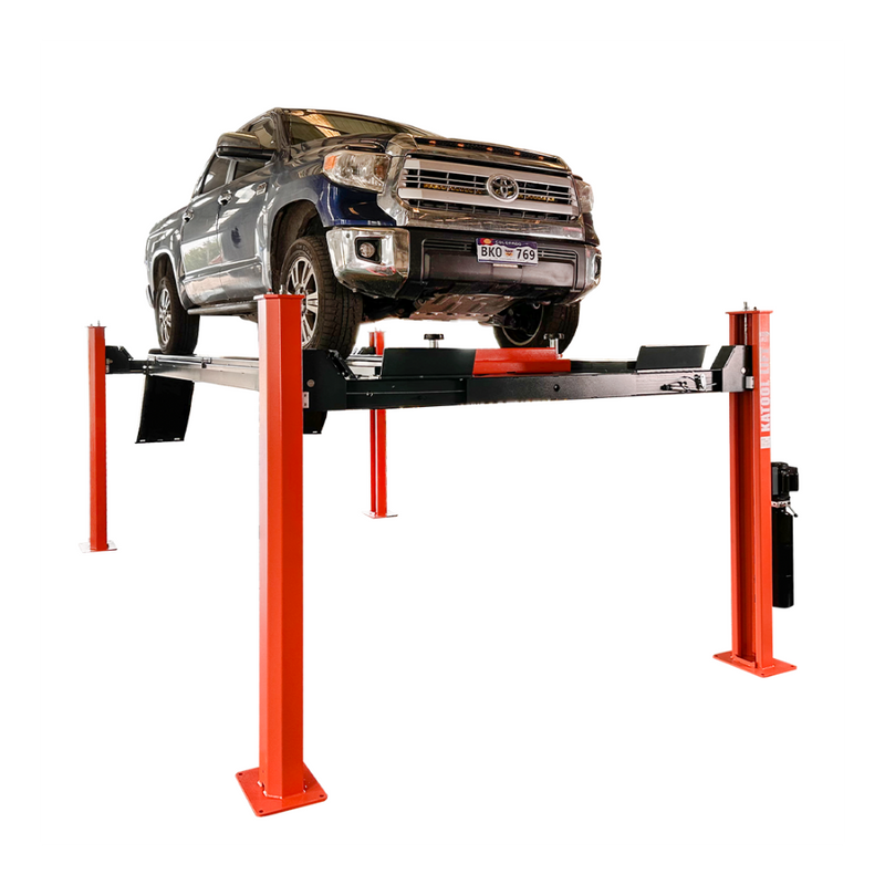 Katool KT-4H150 15,000 lb Heavy-Duty 4-Post Alignment Lift with Rolling Jack