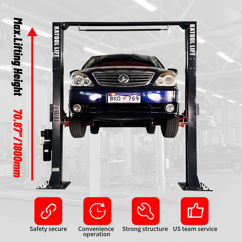 Katool KT-AM120SD 12,000LBS Asymmetric 2-Post Lift