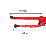 Katool KT-AS110D 11,000 lb Two-Post Asymmetrical Vehicle Lift with Single-Point Lock Release