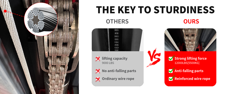 Katool KT-AM120SD 12,000LBS Asymmetric 2-Post Lift