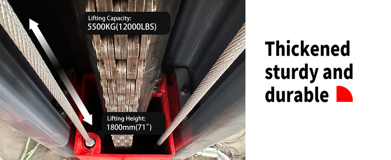 Katool KT-AM120SD 12,000LBS Asymmetric 2-Post Lift