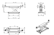 Katool KT-4H150 15,000 lb Heavy-Duty 4-Post Alignment Lift with Rolling Jack