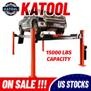 Katool KT-4H150 15,000 lb Heavy-Duty 4-Post Alignment Lift with Rolling Jack