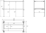 NSS-5x2 10,000 lb Double Stacker Service Storage Four Post Automotive Lift