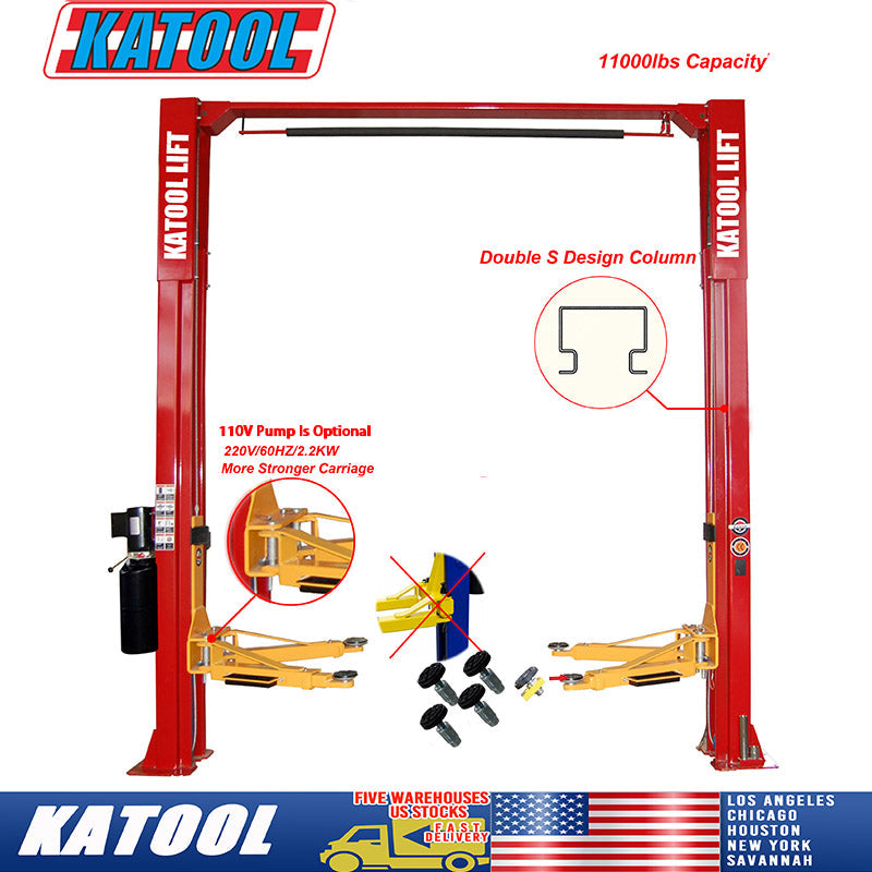 Katool KT-M110 11,000lbs Two Post Lift